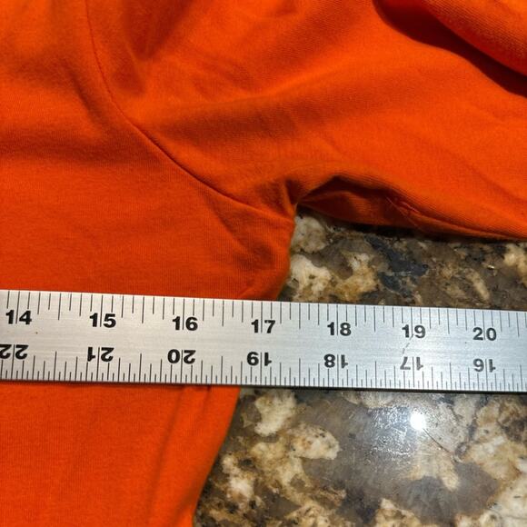 OSU Oklahoma State University Women’s Size Medium Orange Cotton Blend Dress - Picture 4 of 6